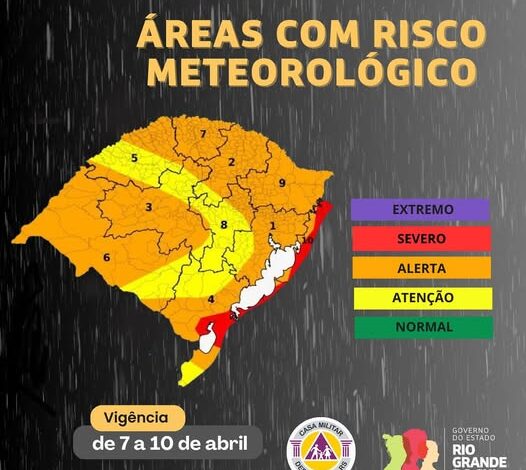 Studio Notícias | Studio TV Centro de Monitoramento da Defesa Civil atualiza prognóstico de chuvas e inclui risco de fenômeno extremo em parte do Estado