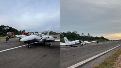 Studio Notícias | Studio TV Avião bimotor faz pouso de emergência em Bento Gonçalves após pane no motor