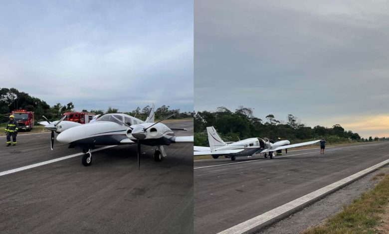 Studio Notícias | Studio TV Avião bimotor faz pouso de emergência em Bento Gonçalves após pane no motor