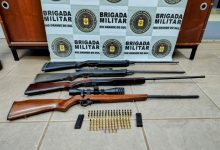 Studio Notícias | Studio TV Brigada Militar apreende arsenal em caso de violência doméstica em Nova Bassano