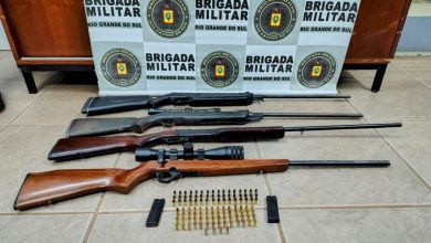 Studio Notícias | Studio TV Brigada Militar apreende arsenal em caso de violência doméstica em Nova Bassano