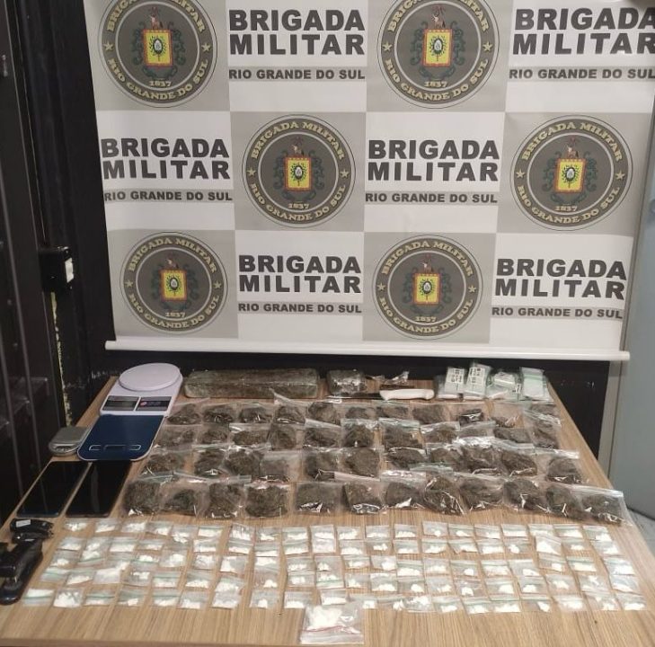 Studio Notícias | Studio TV Brigada Militar apreende drogas e prende mulher em operação em Bento Gonçalves