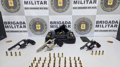 Studio Notícias | Studio TV Brigada Militar apreende sete armas de fogo e prende cinco pessoas em Caxias do Sul