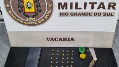 Studio Notícias | Studio TV Brigada Militar prende homem com 25 pedras de crack em Vacaria