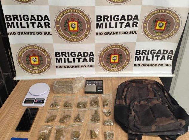Studio Notícias | Studio TV Brigada Militar prende homem por tráfico de drogas em Garibaldi