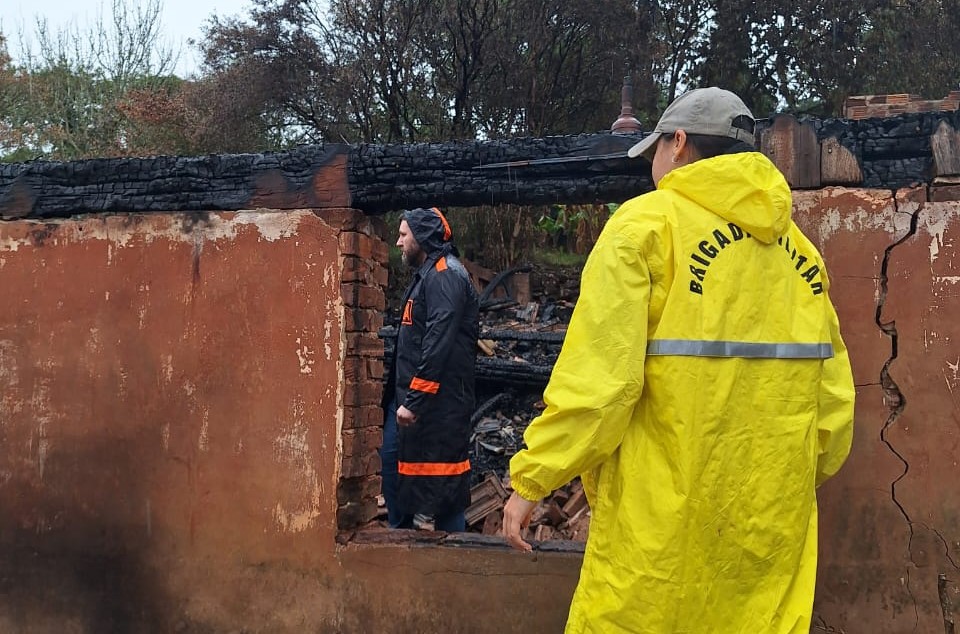Corpo carbonizado é encontrado em residência destruída por incêndio em Não-Me-Toque 1 Studio Notícias | Studio TV Corpo carbonizado é encontrado em residência destruída por incêndio em Não-Me-Toque