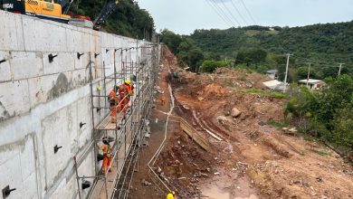 Studio Notícias | Studio TV DNIT avança com obras de contenção na BR-470 implantando cortinas atirantadas na Serra das Antas