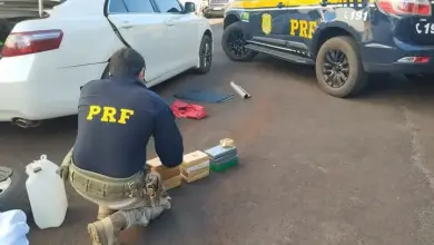 Studio Notícias | Studio TV PRF apreende 13,5 kg de cocaína em carro com placas do Paraguai em Três Passos