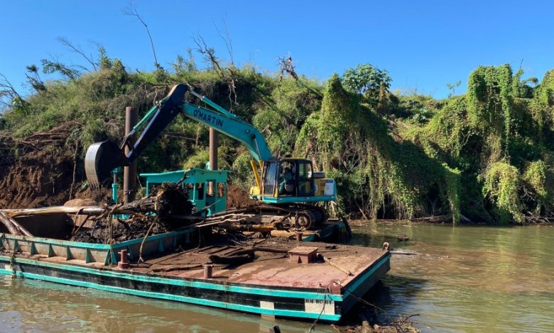 Studio Notícias | Studio TV Obras de desassoreamento no Arroio Boa Vista beneficiam Estrela e Lajeado, no Vale do Taquari