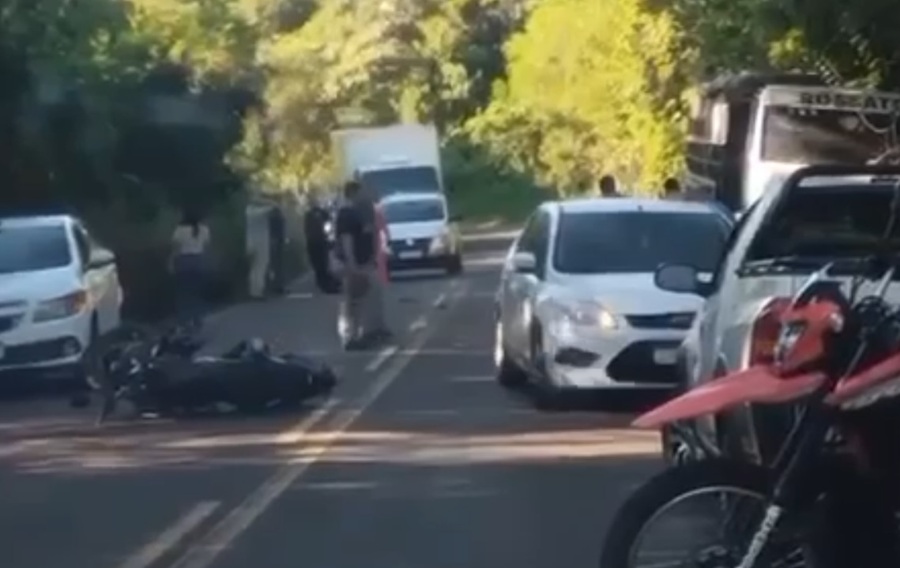 Studio Notícias | Studio TV Homem morre em colisão entre moto e caminhão na ERS-150, no Norte do RS