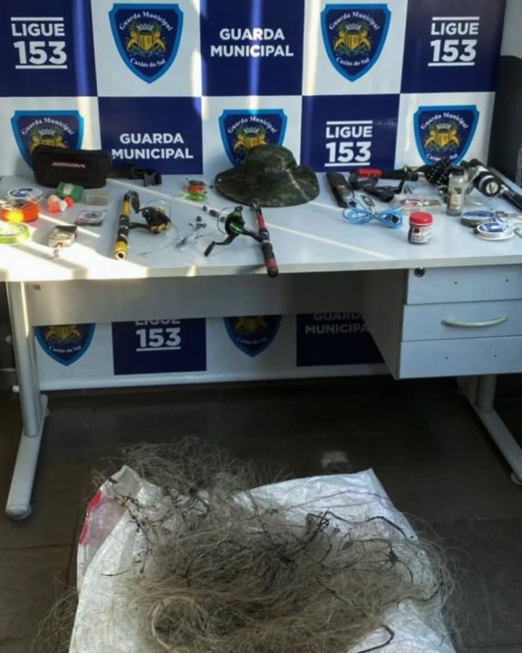 Guarda Municipal impede pesca ilegal na represa da Maestra, em Caxias do Sul 1 Studio Notícias | Studio TV Guarda Municipal impede pesca ilegal na represa da Maestra, em Caxias do Sul