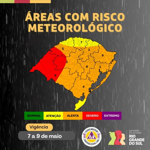 Instabilidade avança no RS: temporais, granizo e ventos intensos atingem diversas regiões nesta semana, alerta Defesa Civil 1 Studio Notícias | Studio TV Instabilidade avança no RS: temporais, granizo e ventos intensos atingem diversas regiões nesta semana, alerta Defesa Civil
