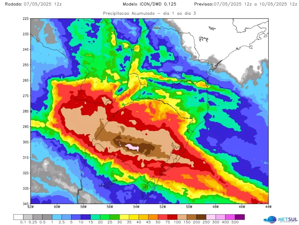 Modelos reforçam indicativo de chuva excessiva a extrema; alerta Metsul 1 Studio Notícias | Studio TV Modelos reforçam indicativo de chuva excessiva a extrema; alerta Metsul
