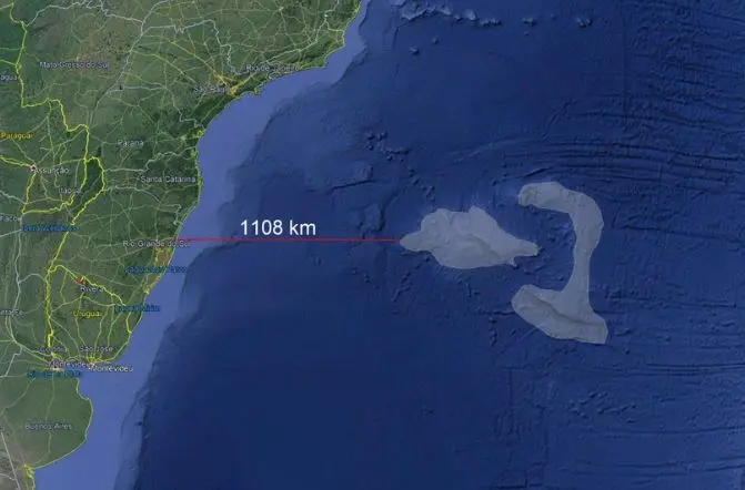 Gigantesca ilha submersa é descoberta no Atlântico a 1.100 km da costa do RS 1 Studio Notícias | Studio TV Gigantesca ilha submersa é descoberta no Atlântico a 1.100 km da costa do RS