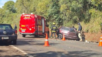 Studio Notícias | Studio TV Motorista morre em colisão frontal na BR-386, no Norte do RS, entre Seberi e Boa Vista das Missões