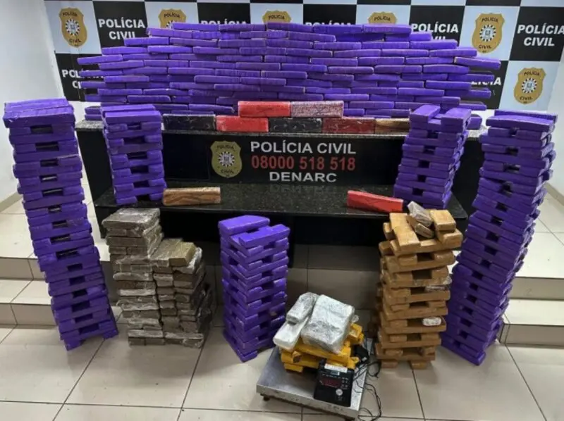 Polícia intercepta 348 kg de maconha em chácara utilizada como centro de distribuição em Novo Hamburgo 1 Studio Notícias | Studio TV Polícia intercepta 348 kg de maconha em chácara utilizada como centro de distribuição em Novo Hamburgo