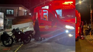 Studio Notícias | Studio TV Motociclista fica ferido em colisão entre carro e moto em Bento Gonçalves