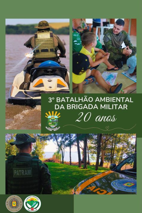 Studio Notícias | Studio TV 3º Batalhão Ambiental da Brigada Militar comemora duas décadas de atuação em defesa do meio ambiente
