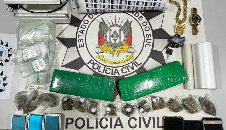 Studio Notícias | Studio TV Polícia Civil prende três pessoas em ação contra o tráfico de drogas em Canela