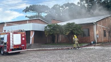 Studio Notícias | Studio TV Incêndio atinge salão comunitário no interior de Vila Flores