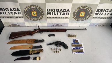 Studio Notícias | Studio TV Brigada Militar prende casal por disparo e posse de arma de fogo em Caxias do Sul após desentendimento entre vizinhos