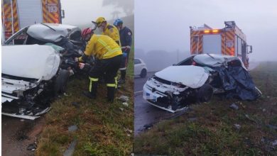 Studio Notícias | Studio TV Adolescente de 15 anos e idosa de 64 anos perdem a vida em grave colisão entre carro e ônibus na BR-470 em SC
