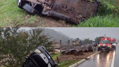 Studio Notícias | Studio TV Capotamento mobiliza bombeiros voluntários em São Sebastião do Caí nesta terça-feira