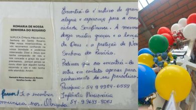 Studio Notícias | Studio TV Balões com rosário lançados em Serafina Corrêa pousam em comunidade homônima em Cotiporã e surpreendem fiéis