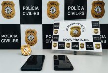 Studio Notícias | Studio TV Polícia Civil de Nova Prata recupera celulares furtados em Veranópolis após ações de busca e apreensão