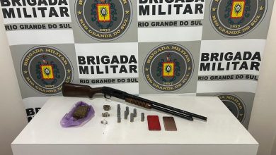 Studio Notícias | Studio TV Brigada Militar prende dupla com espingarda de uso restrito e maconha em Guaporé