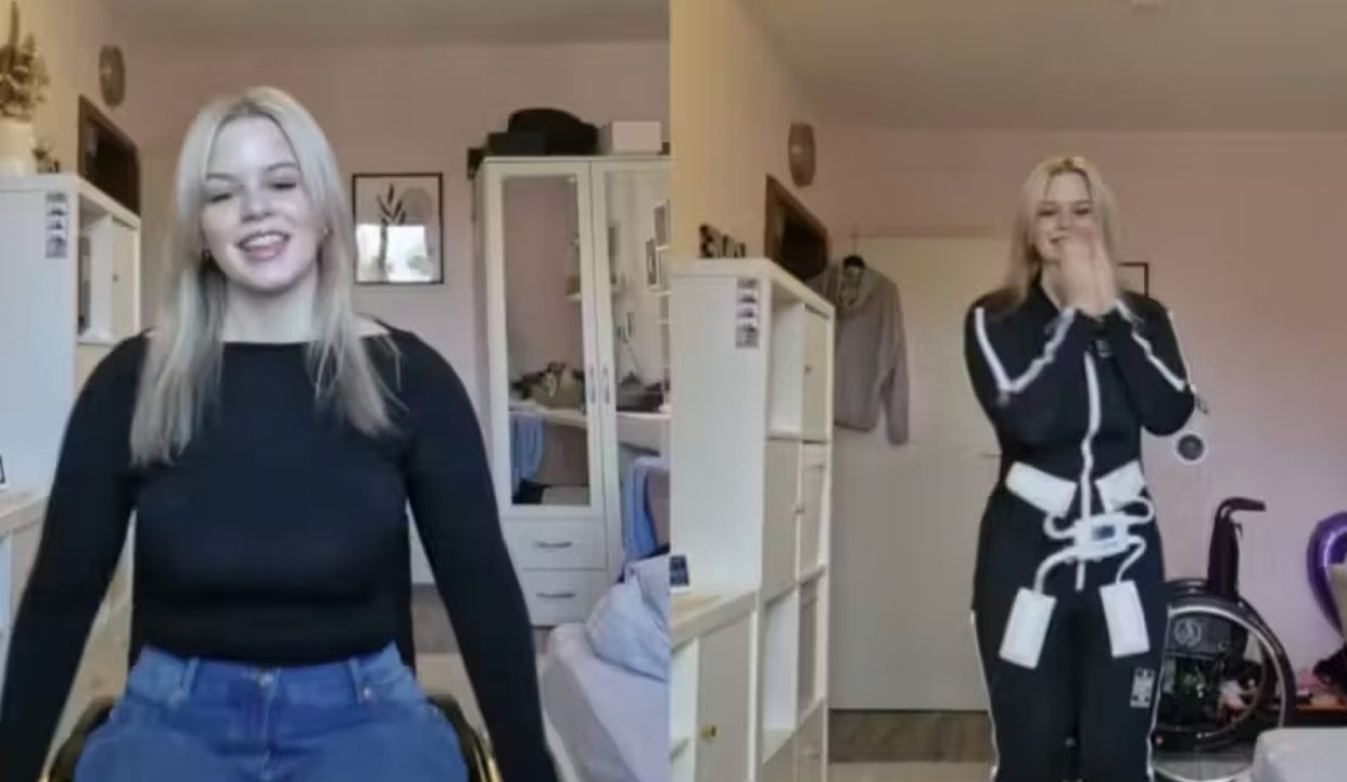 Traje com tecnologia de ponta ajuda jovem com lesão na medula a dar passos surpreendentes 1 Studio Notícias | Studio TV Traje com tecnologia de ponta ajuda jovem com lesão na medula a dar passos surpreendentes