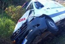 Ambulância de Faxinal do Soturno se envolve em acidente na BR-386 - Studio TV