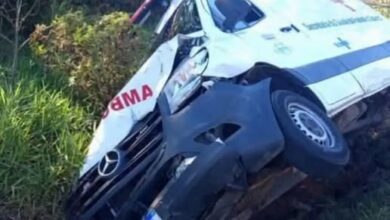 Ambulância de Faxinal do Soturno se envolve em acidente na BR-386 - Studio TV