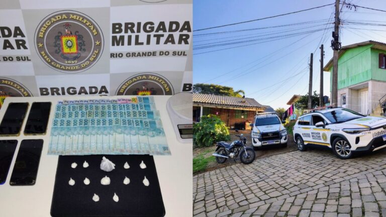Brigada Militar prende homem por tráfico de drogas em Nova Prata - Studio TV