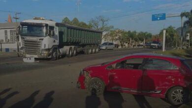 Caminhão de Veranópolis se envolve em acidente na ERS-452, em Feliz - Studio TV