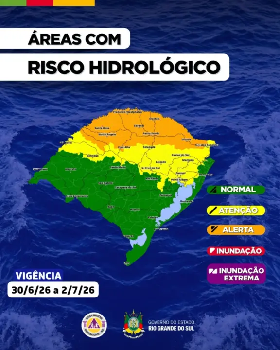 Defesa Civil alerta para risco de cheias, alagamentos e tempestades no estado - Studio TV
