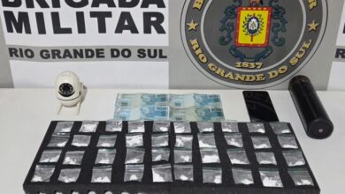 Homem é preso com cocaína durante operação da Brigada Militar em Guaporé - Studio TV