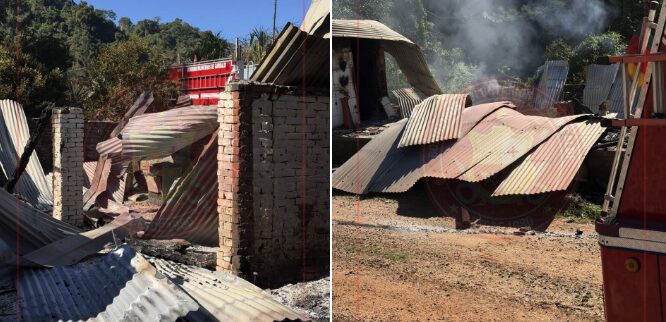 Incêndio destrói residência no interior de Coronel Pilar - Studio TV