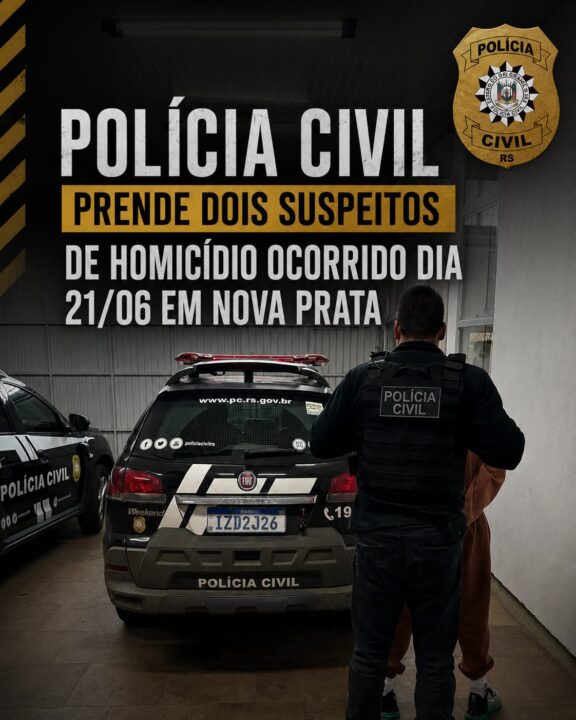 Polícia Civil prende dois suspeitos de homicídio em Nova Prata - Studio TV