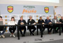 Presidente da FGF convidou o presidente do SIAPERGS para o sorteio | Foto: Adão Paz Junior/FGF