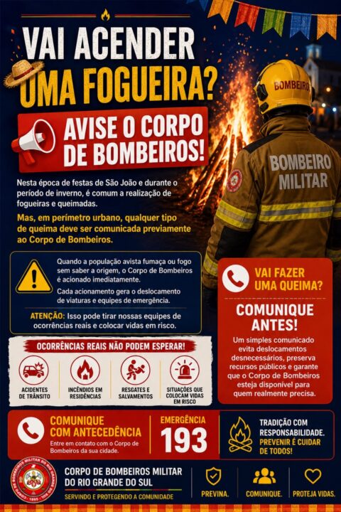 Corpo de Bombeiros orienta população a comunicar previamente fogueiras e queimadas em áreas urbanas - Studio TV