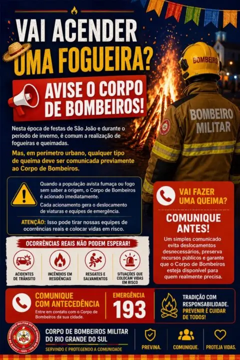 Corpo de Bombeiros orienta população a comunicar previamente fogueiras e queimadas em áreas urbanas - Studio TV