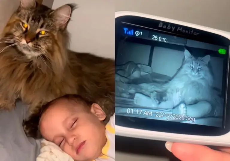 Gatinha cuida de bebê como se fosse filho e emociona milhões nas redes - Studio TV