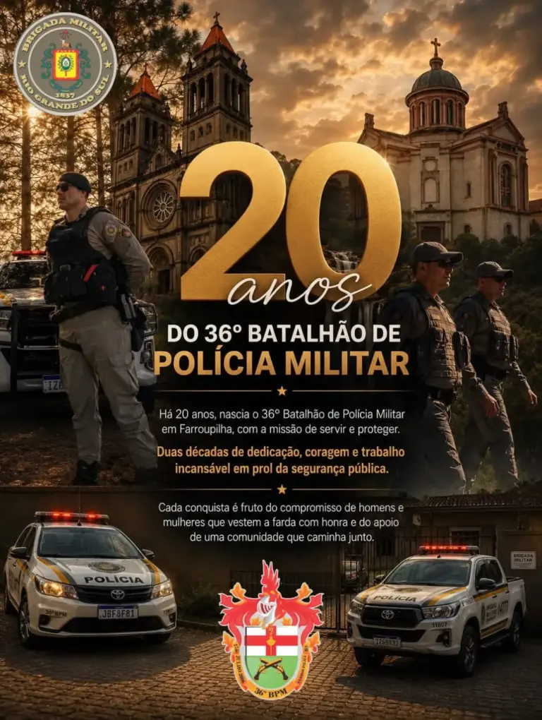 36º Batalhão de Polícia Militar completa 20 anos de atuação na Serra Gaúcha - Studio TV
