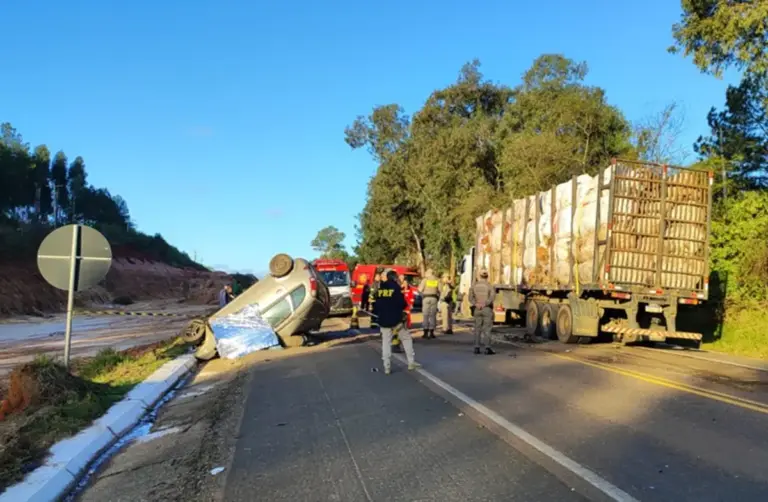 Acidente com morte bloqueia BR-290 entre Butiá e Minas do Leão - Studio TV