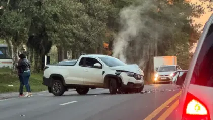 Acidente deixa trânsito lento na BR-470 em Veranópolis - Studio TV