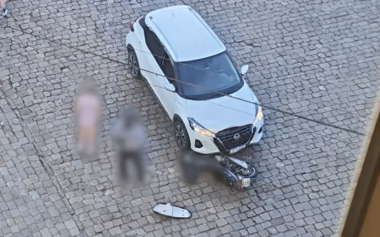 Acidente entre carro e motocicleta é registrado em Veranópolis - Studio TV