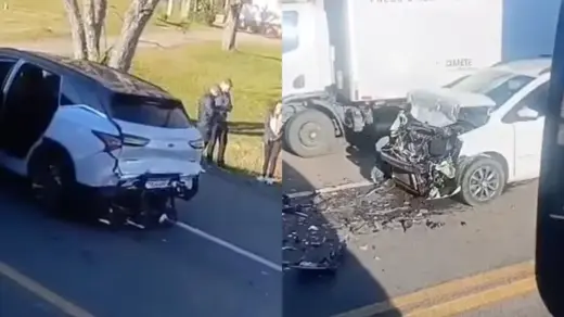 Acidente na BR-470 deixa trânsito lento entre Nova Prata e Vila Flores - Studio TV