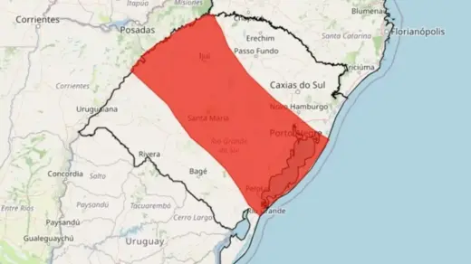 Alerta vermelho prevê chuva extrema e risco de alagamentos no Rio Grande do Sul - Studio TV