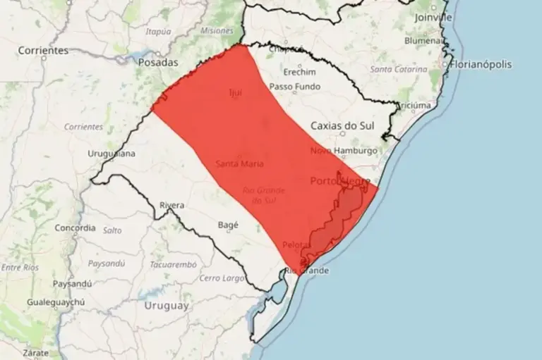 Alerta vermelho prevê chuva extrema e risco de alagamentos no Rio Grande do Sul - Studio TV